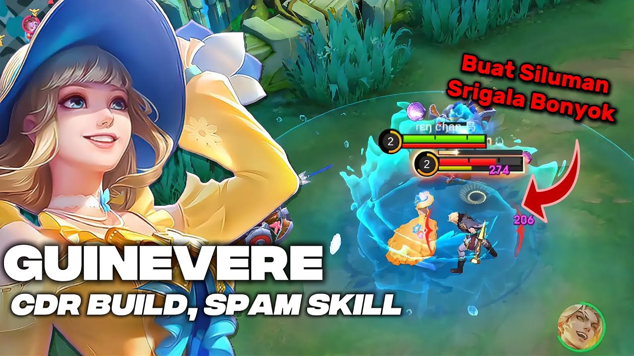 Jangan Ragukan Build Guin ini Spam Skill Cepat, Combo Lancar!! - Mobile Legends Guinevere