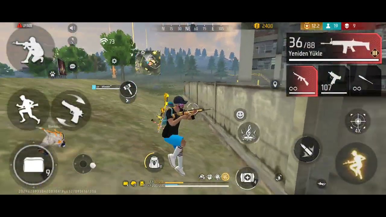 FIRE FIREE BR RANKED MATCH 1V4 WİNSTON GAMEPLAY 