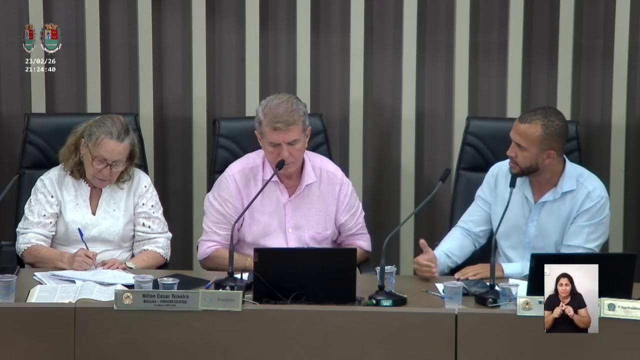 23/02/2026  -  5ª Sessão Ordinária/Audiência Pública - Câmara Municipal de Sertãozinho - SP
