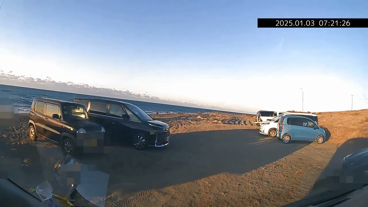 今朝の遠州灘の状況　天竜川の河口付近に行ってきました