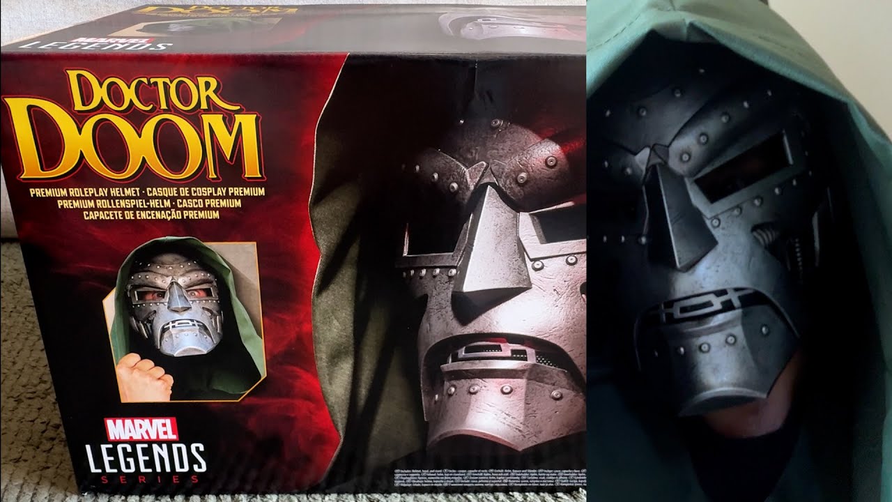 DR DOOM MARVEL LEGENDS HELMET UNBOXING REVIEW