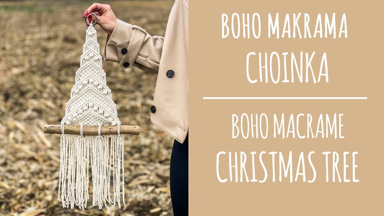 |29| Makrama krok po kroku: Boho choinka -  DIY Macrame:  Boho christmas tree