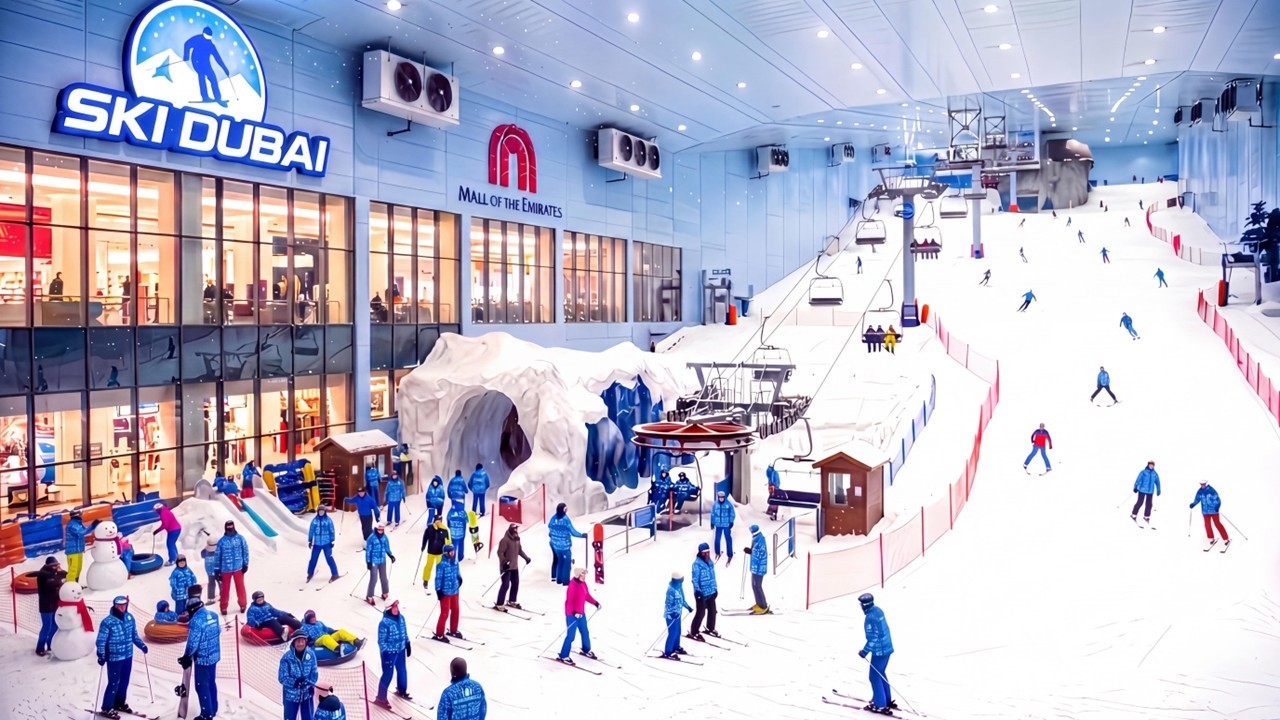 Ski Dubai: Indoor Ski Resort in the Mall of the Emirates (4K Tour & Vlog)