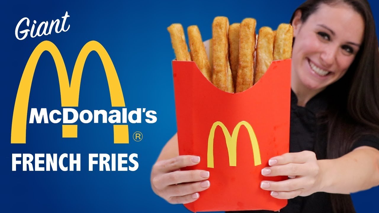 DIY GIANT SMALL McDONALDS FRENCH FRIES 🍟