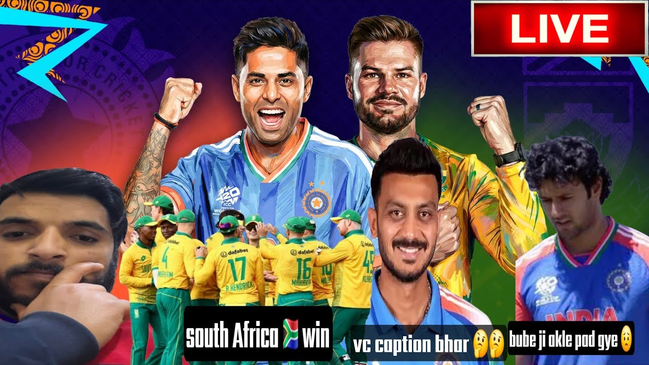 sa win 🇿🇦 Indian  batting disappointed 😞 dube ji so good 👍🫡 bapu vc bhar kyo 🤔well played sa 👏 👌