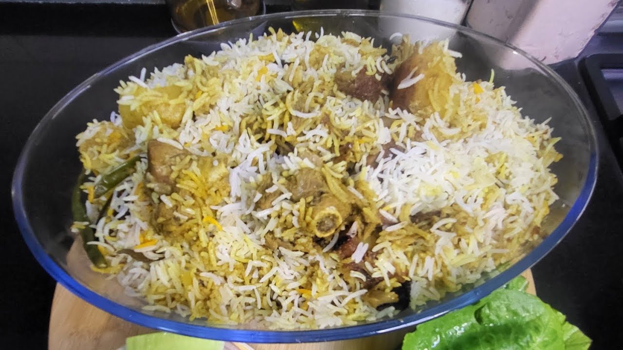 Pahadi Mutton Biryani by Leena's Home Kitchen.