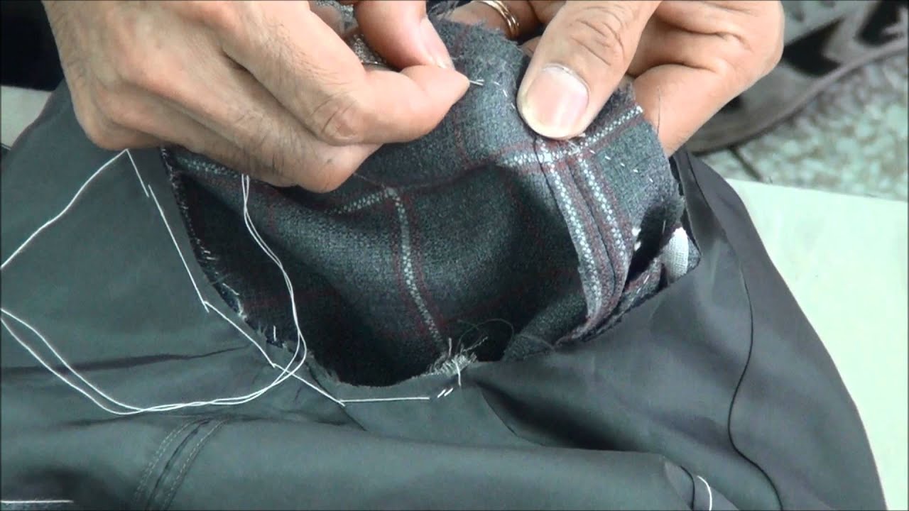 中華民國服裝甲級技術士協會-金牌團隊 陳和平示範西裝上袖完成