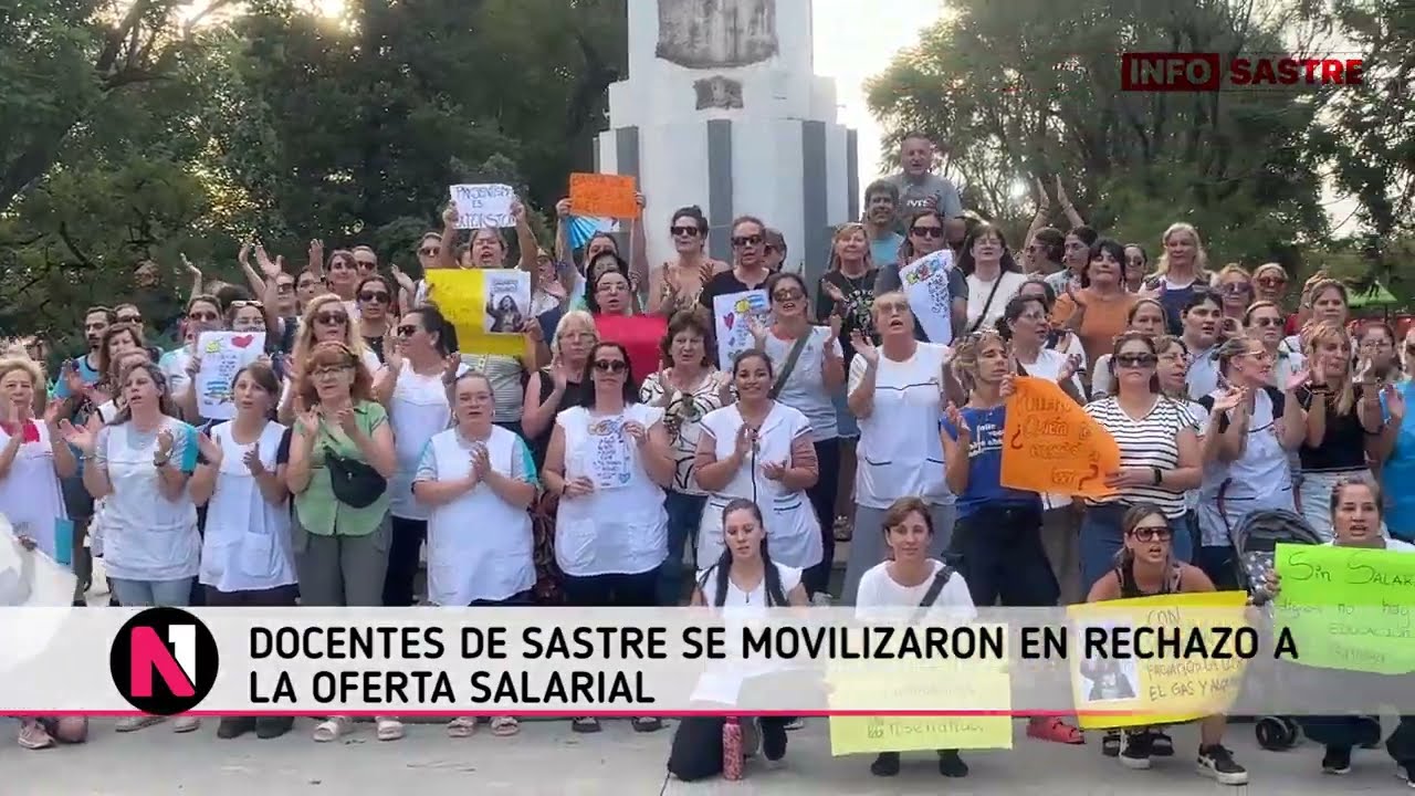 Docentes de Sastre se movilizaron en rechazo a la oferta salarial