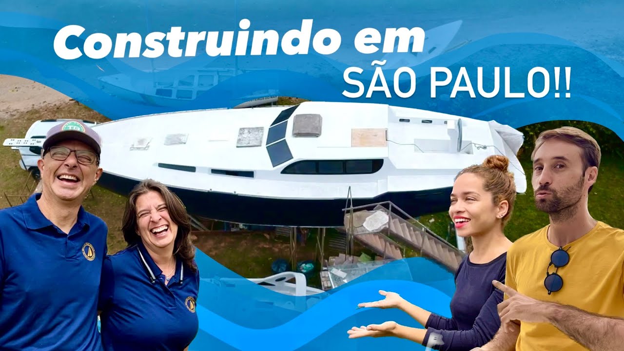 CASAL CONSTRUINDO veleiro pra viajar o mundo! | Allegro Vivace 44,5 pés