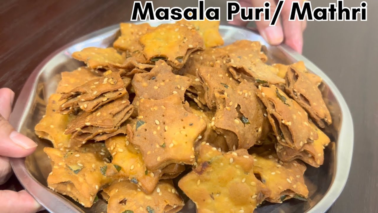ફરસી પૂરી ભનાય જી એકદમ સિંપલ ને ઈસી રેસીપી | गेहू ke आटे से बनाय क्रिस्पी और बाज़ार जैसी मठरी/निमकी