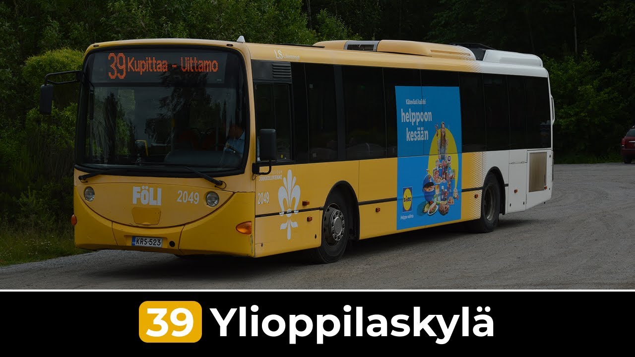 Turku Föli Linja 39: Uittamo - Ylioppilaskylä (Nopeutettu) | Jalobus 667