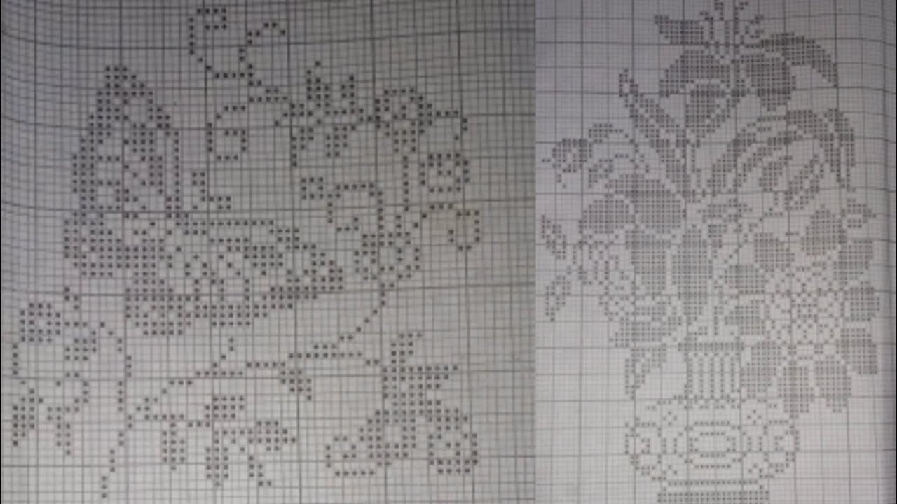 Cross Stitch Graph Patterns || Flower Graph Book || Cross stitch Embroidery center Flower