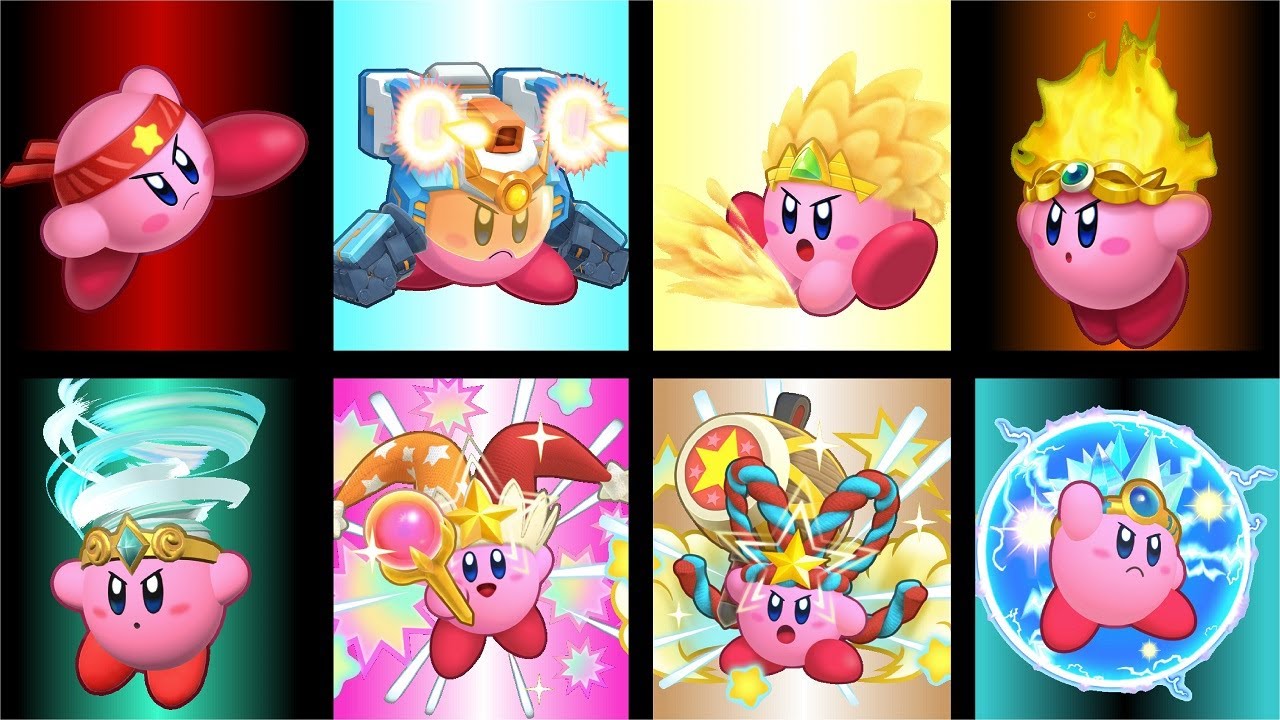 Kirby’s Return to Dream Land Deluxe - All Copy Abilities (Mecha, Sand, & Supers)