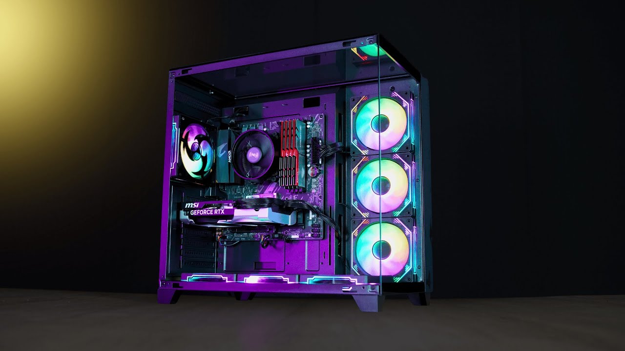 MONTAGEM de PC GAMER Ryzen 5 5600 + RTX 5060 + 32GB RAM