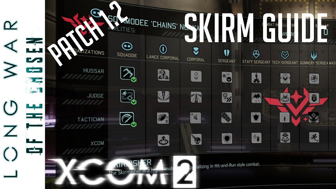 Skirmisher Guide for XCOM 2 - Long War of the Chosen Patch 1.2 UPDATE
