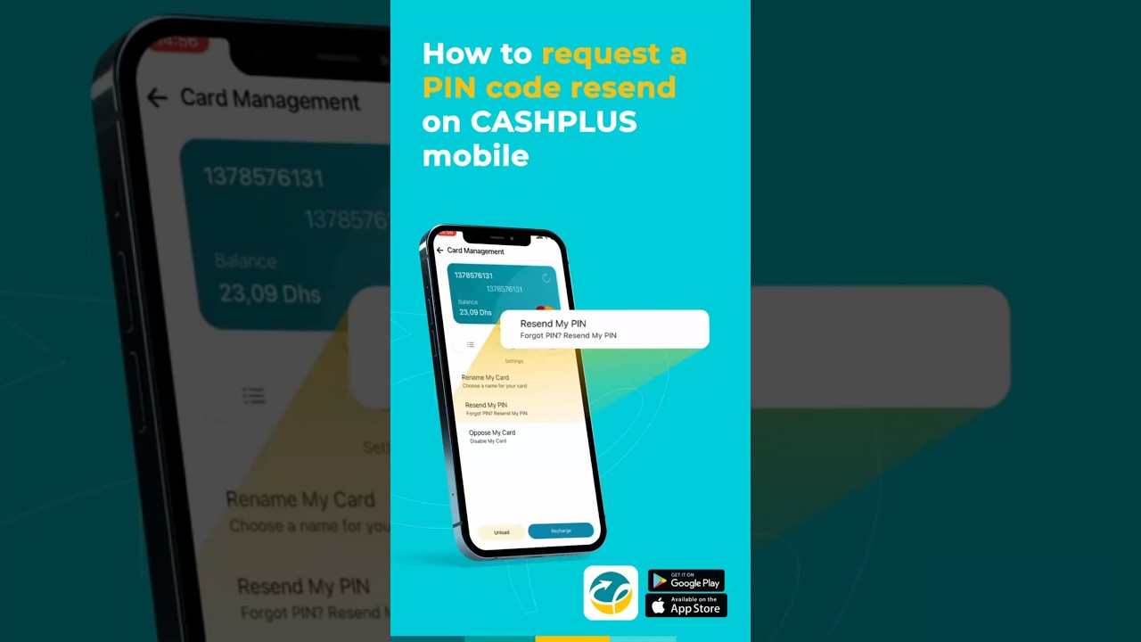 How to request a PIN Code resend for your card on CASHPLUS Mobile APP?