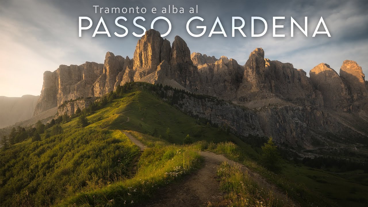Tramonto e alba al PASSO GARDENA | Quante condizioni diverse!!! | Vlog fotografia di PAESAGGIO