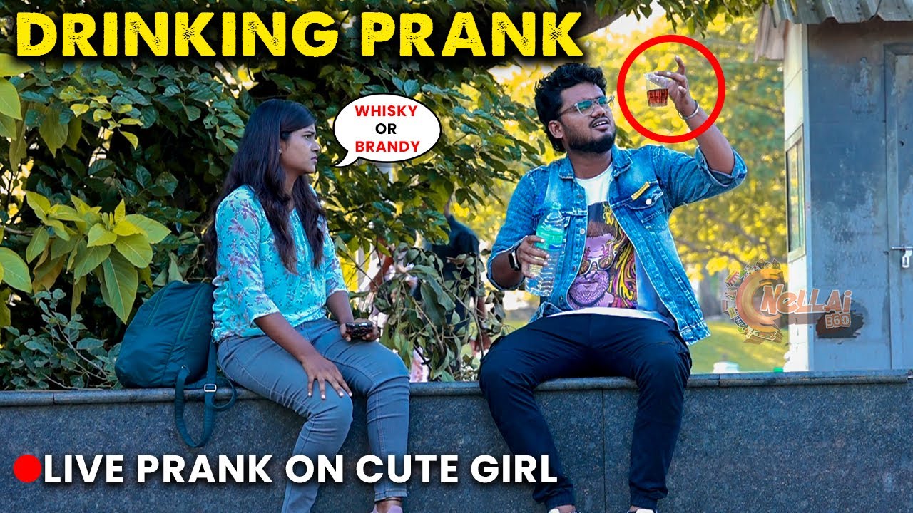 🍻Drinking Alcohol Prank Near Cute Girl😍Break Up Prank💔LIVE Prank  