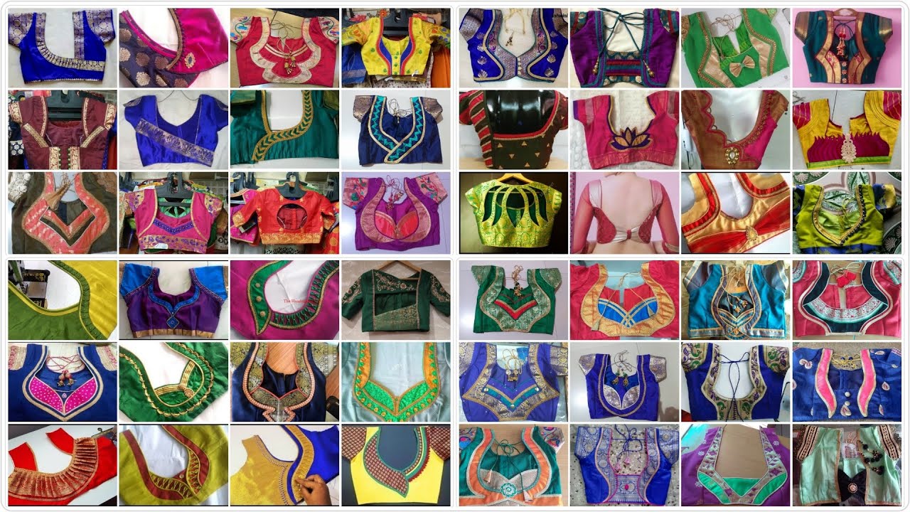 100+ Silk Blouse k Design | सिल्क के ब्लाऊज के डिझाईन | Patch work Blouse| #blouse #silk #Design