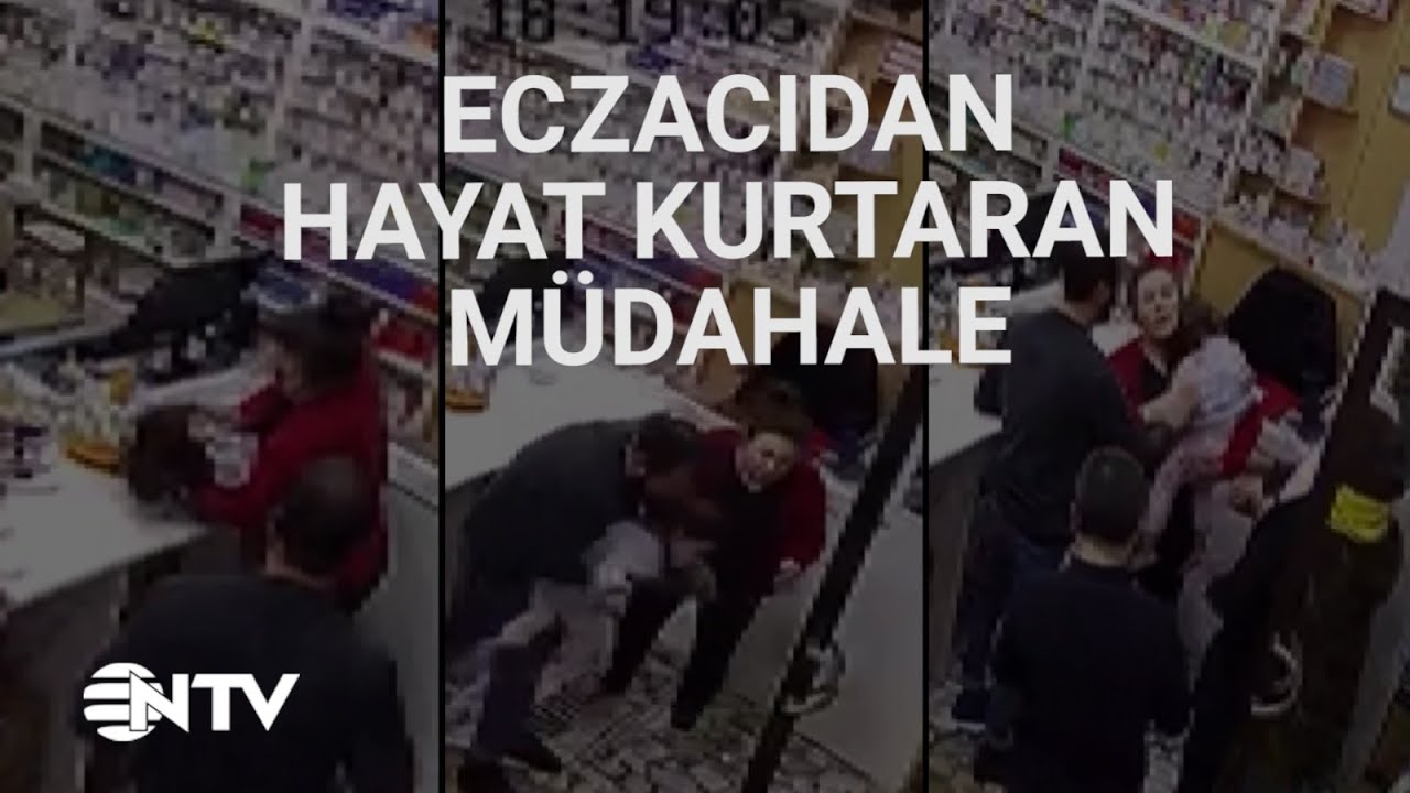 @NTV  Eczanede heimlich manevrası ile çocuğu hayata döndürdü