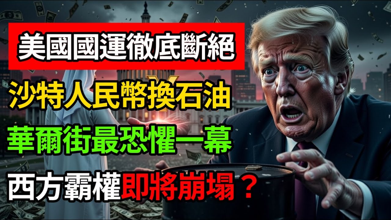 人民幣+沙特石油=王炸！美國苦守50年的「石油美元」防線今夜崩塌！