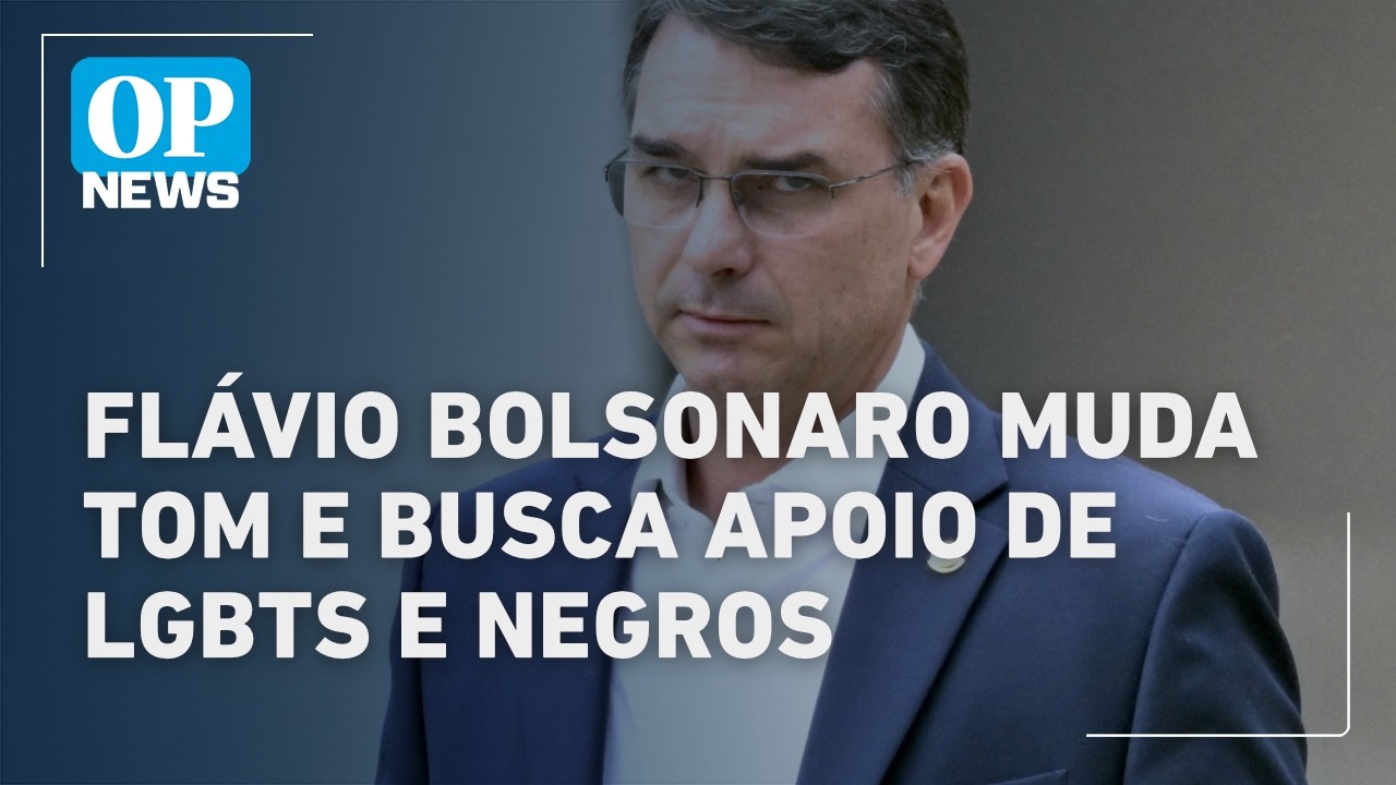 Após pesquisas, Flávio Bolsonaro muda tom e busca apoio de LGBTs e negros l OP NEWS