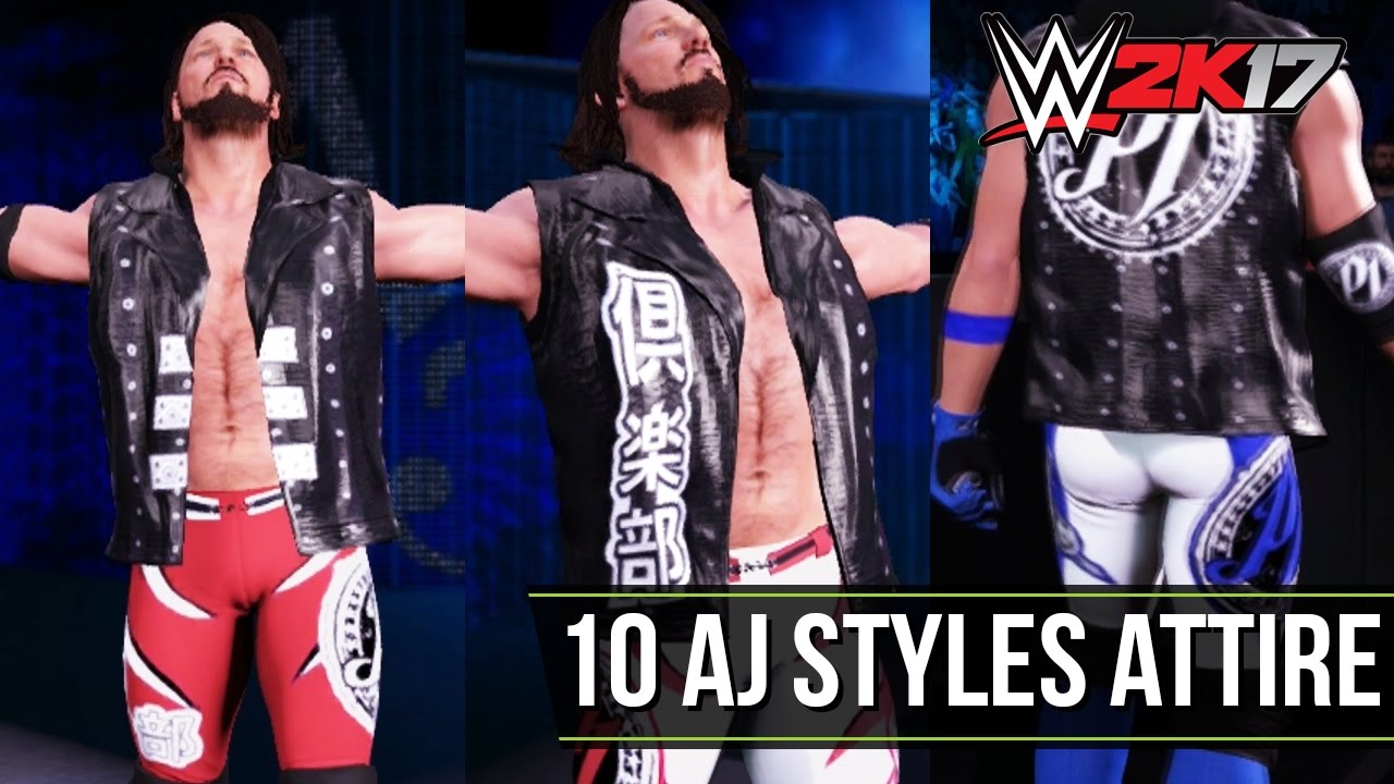 WWE 2K17 PC Mods: 10 AJ Styles Attire