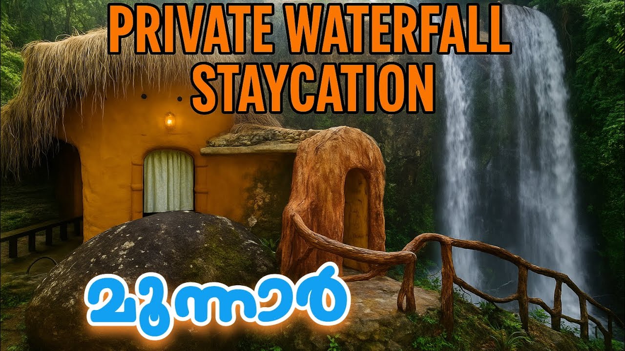🌿 Private waterfall Premium mud house in Munnar-The Wild Mysteries | കാടിന്റെ നടുവിലെ സ്റ്റേകേഷൻ 🌿✨