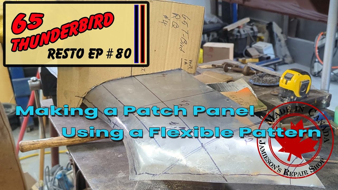 Making a Patch Panel From a Flexible Pattern - 65 Thunderbird Convertible Ep #80