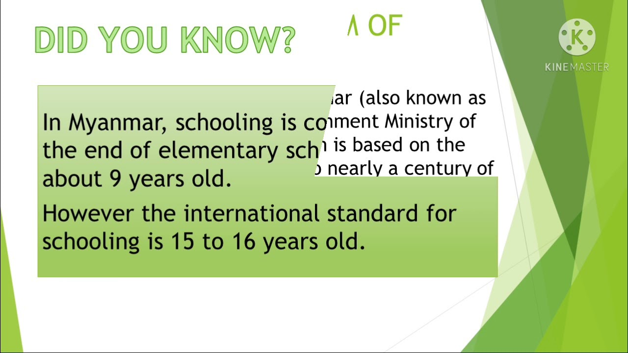 Education System of Singapore vs. Myanmar