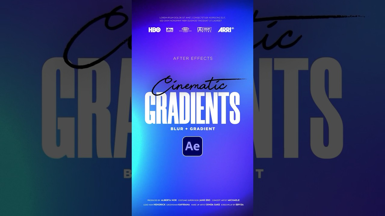 Создавайте потрясающие анимированные градиентные фоны в After Effects