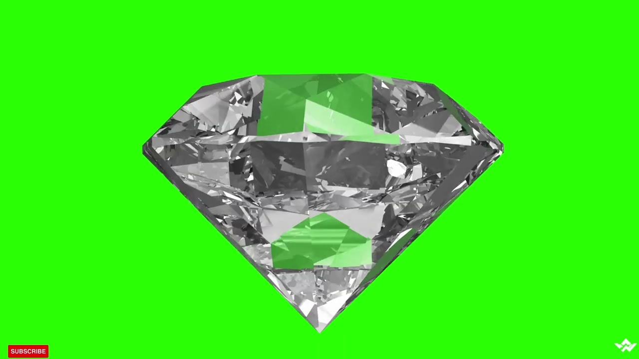 Diamond rotating green screen video | Chroma Key | Solitare green screen | #freedownload #2026