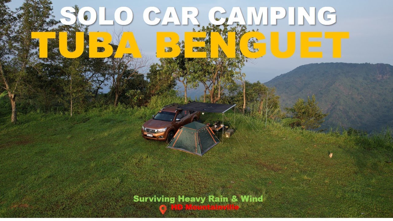 SOLO CAR CAMPING | Ep15: TUBA, BENGUET | Surviving Heavy Rain and Wind