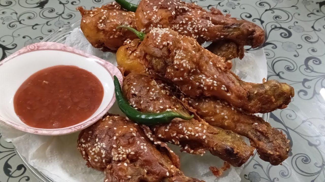 Restaurant style fried chicken recipe with uzma kitchen 