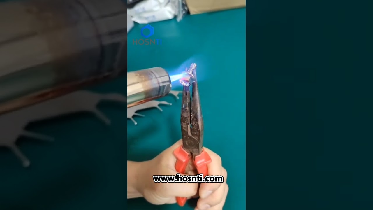 Burnt titanium bolt