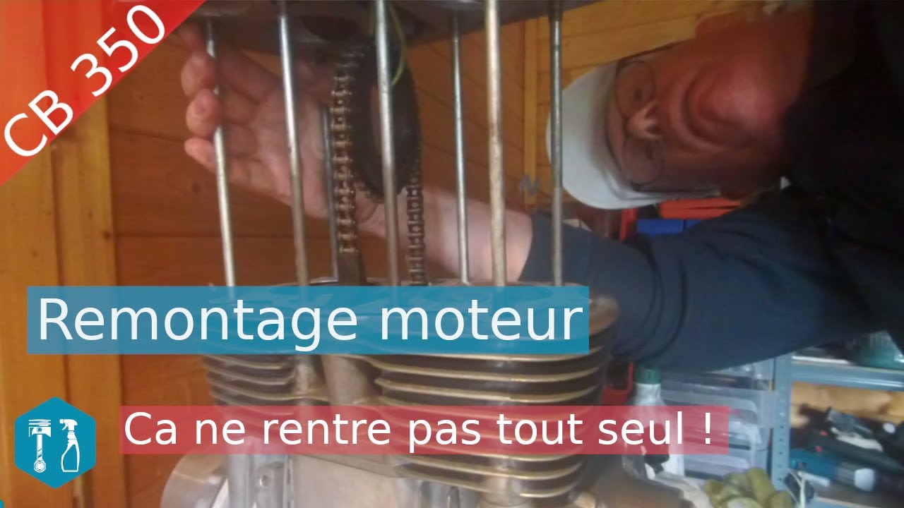 Remontage du moteur de la Honda CB 350 de 1973