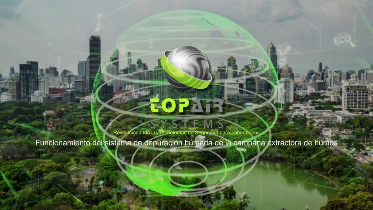 Campana Extractora de Polipropileno con Depurador Húmedo Integrado de TopAir