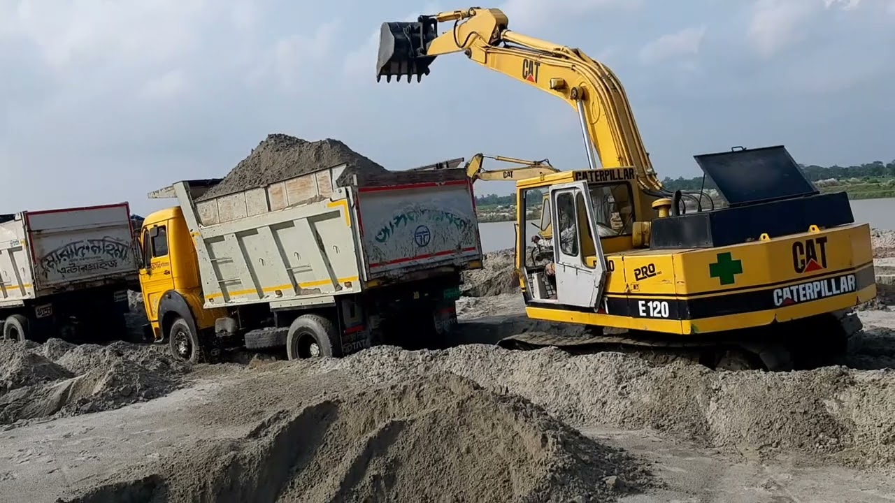 EXTREME SANDY SOIL LOADING with 3 JCB 3dx and Tata 2518 Truck! 53