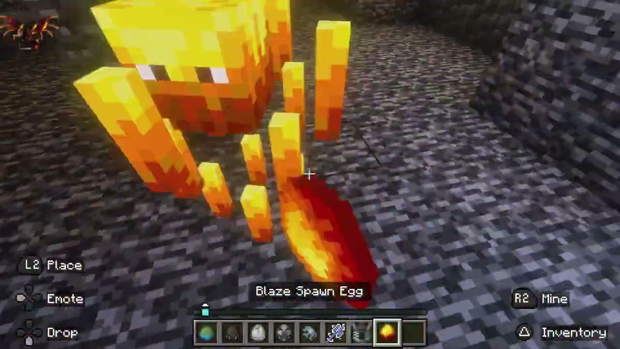 My friend evolves from a chicken fighting mobs.