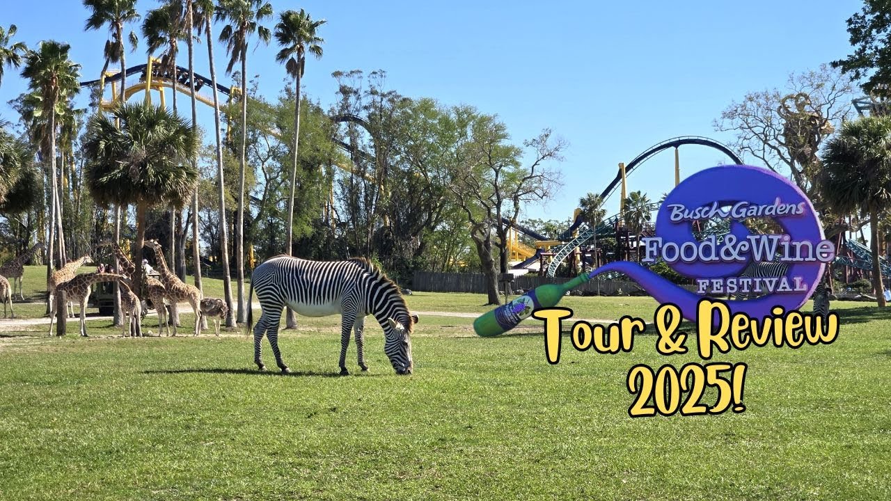 Busch Gardens Tampa Bay Food & Wine Festival Tour & Review 2025!
