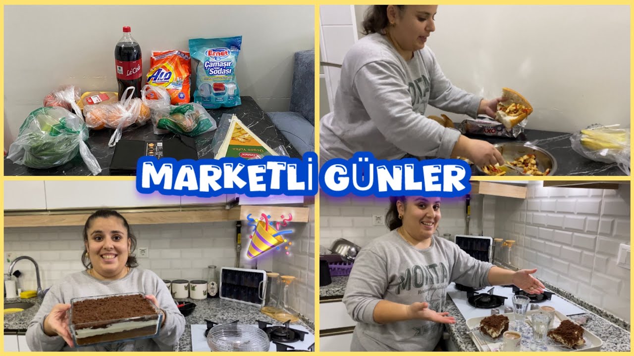 MARKETLİ GÜNLER🎉KÖSTEBEK PASTA YAPTIM🥳 #marketing #alışveriş #pasta #tarif #motivation #vlog 