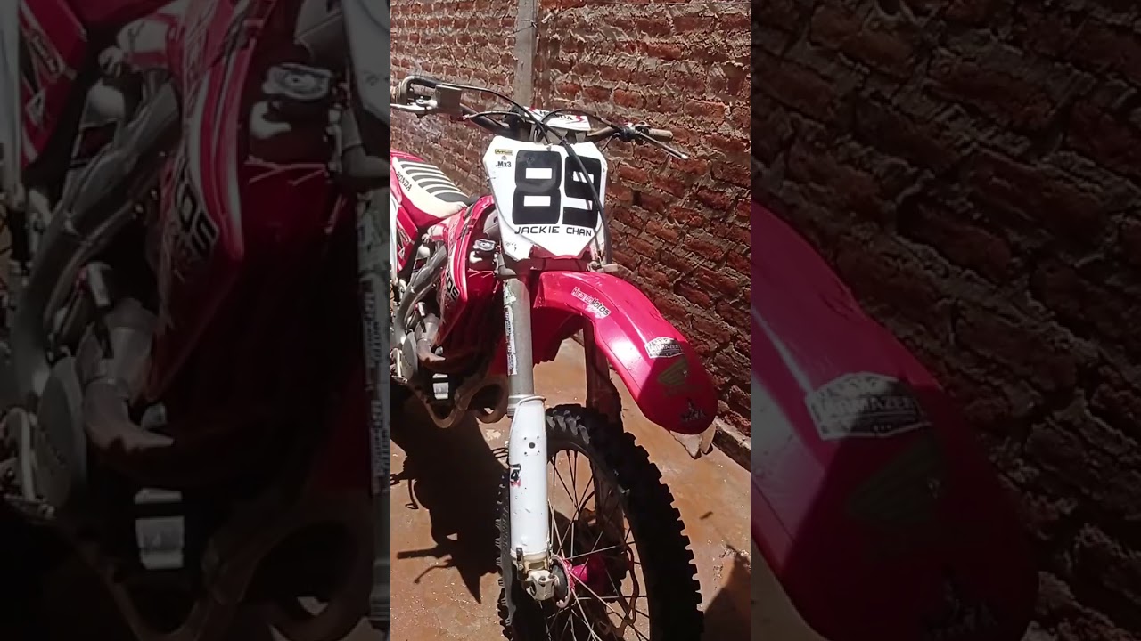 Moto limpa com muito sacrificio