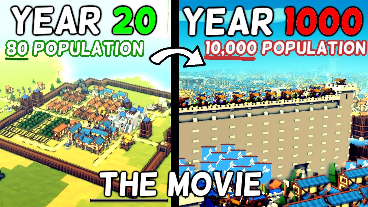 I Spent 1000 Years In Kingdoms And Castles HARDEST Difficulty | Full Playthrough / Movie