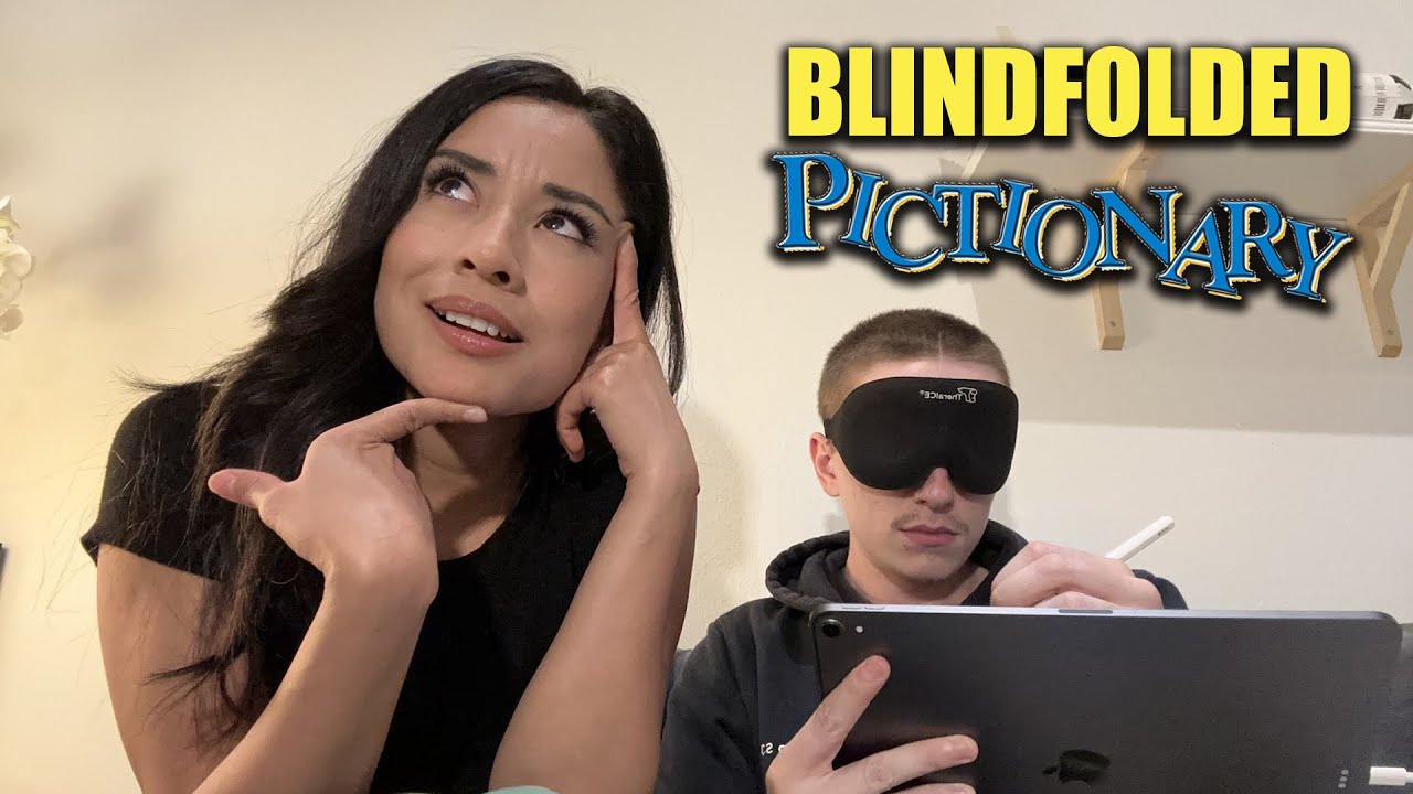 Couple plays BLINDFOLDED Pictionary | Jocie & Joe