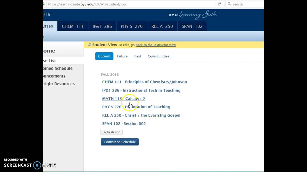 Locating Your Course Homework ID