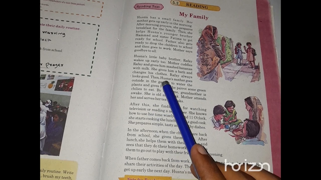 Sindh Text | Class Four | English | Unit 5.2 | My Family