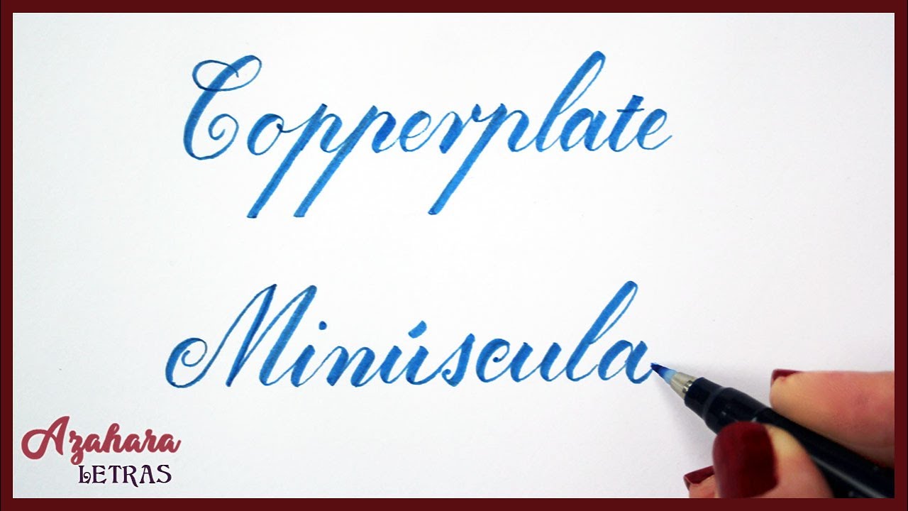 ✍ Curso de Caligrafía - Lección 15: Copperplate Minúscula con Brush Pen (Alfabeto Completo)