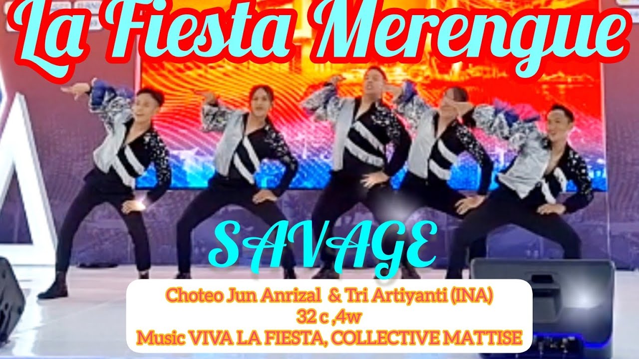 LA FIESTA (MERENGUE)//LINE DANCE//JUARA 1 REI EXPO XVIII ,MANTOS 2023//SAVAGE