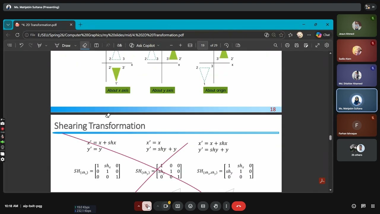 Computer Graphics and Animations_Lec-8_10/3/26_2D Transformation.