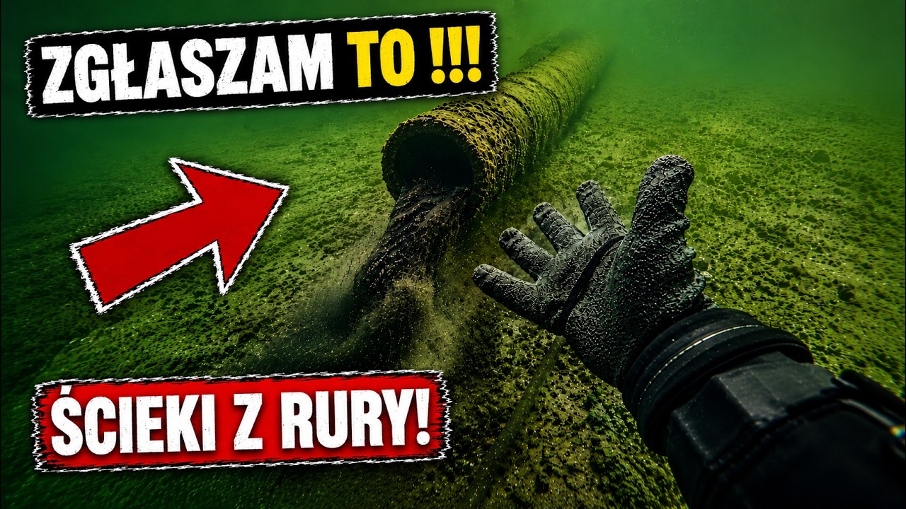 NIELEGALNE ZNALEZISKA W CZASIE NURKOWANIA! SPUSZCZALI UKRYTYMI RURAMI ŚCIEKI PROSTO DO JEZIORA!